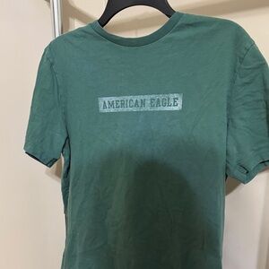 Mens size small green american eagle tshirt